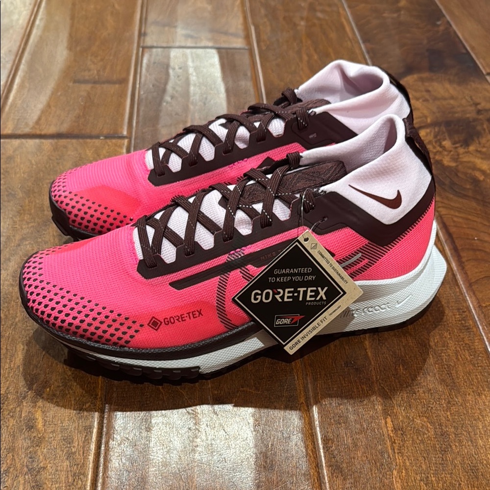 Nike Pink and Brown Athletic Shoes